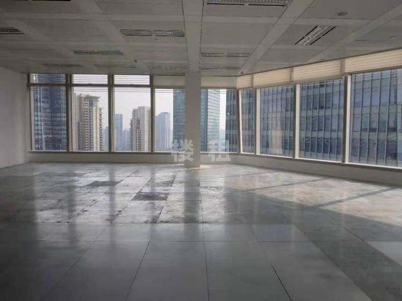 上海国金中心，240平米，双面采光，房型方正，一线江景